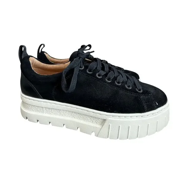 J/Slides Roger Black Suede Platform Sneaker Womens Size 8.5 NEW IN BOX - Picture 2 of 10